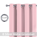 Pink Blackout Curtains 84 Inch Long